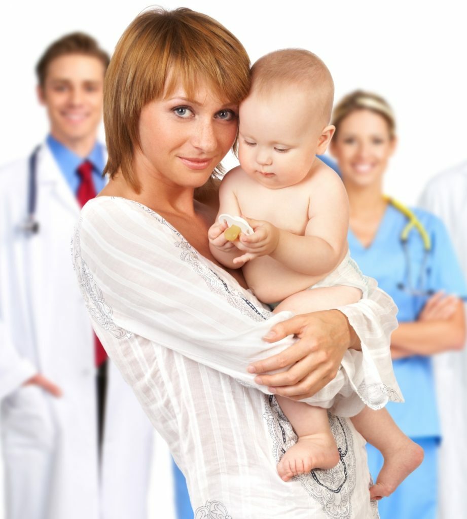 mother-with-baby-doctors